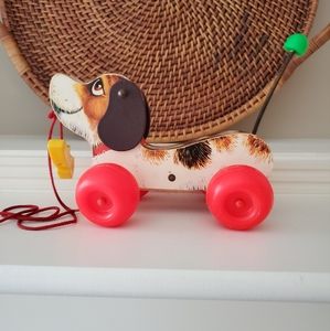 Vintage little Snoopy dog Pull boy